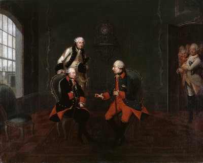 Begegnung zwischen Friedrich dem Großen und Kaiser Joseph II. in Neiße von Friedrich Wilhelm Bock